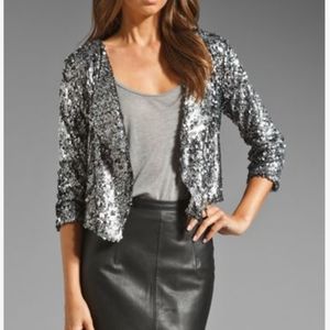 Sequin Draped Blazer